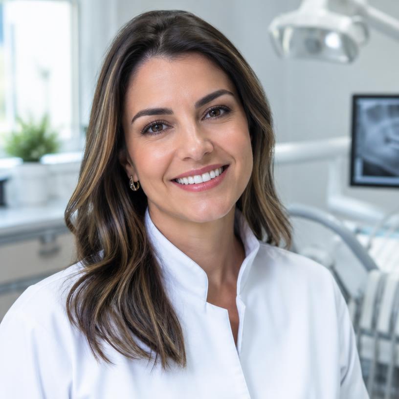 Retrato ilustrativo de dentista